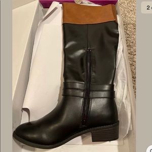 Rampage Ivenn Women’s Boots Black/ Cognac 8M New
